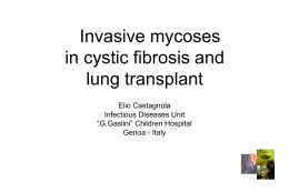 Fungal infections in cystic fibrosis