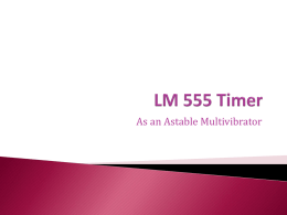 LM 555 Timer - Virginia Tech