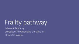Frailty pathway