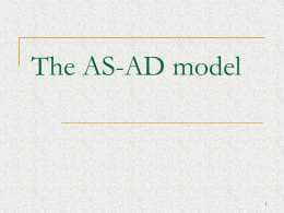 The AS-AD model - University of California, Santa Cruz