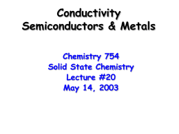 Semiconductors - home | chemistry.osu.edu