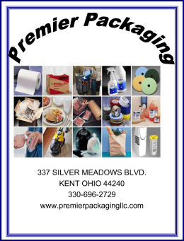 337 SILVER MEADOWS BLVD. - Premier Packaging LLC