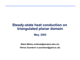 Steady-state Heat Conduction on triangulated planar domain