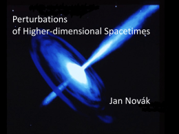 Perturbations of higher-dimensional spacetimes