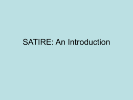 SATIRE: An Introduction