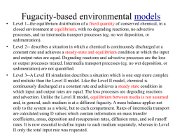 Fugacity-based environmental models