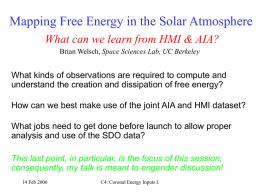 Free Energy in the Solar Corona