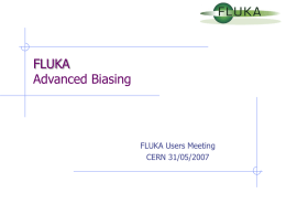 FLUKA Advanced Biasing