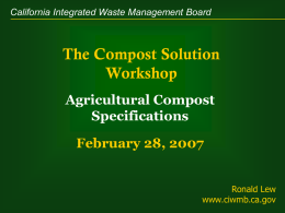 ACP presentation - Association of Compost Producers