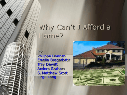 Why Can’t I Afford a House?