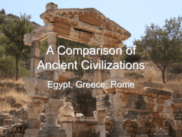 A Comparison of Ancient Civilizations - Online