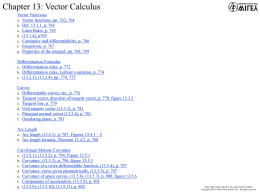 Chapter 1: Precalculus Review Topics