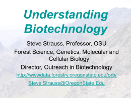 Understanding Biotechnology