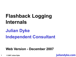 Flashback Logging Internals