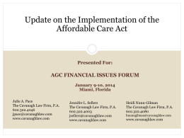 PREPARING FOR HEALTH CARE REFORM
