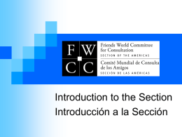 FWCC Section of the Americas