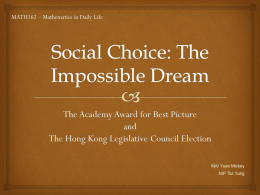 Social Choice: The Impossible Dream