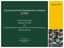 CYDI - John W. Gardner Center for Youth and Their Communities