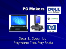 PC Makers - SFU Home Page - SFU
