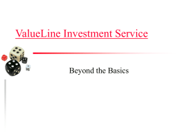 ValueLine Investment Service - Harris County Public Library