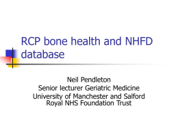 RCP bone health and NHFD database