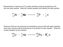 Nuclear Equations - FREE Chemistry Materials, Lessons