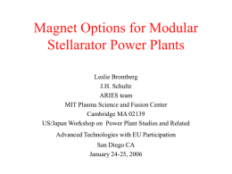 Magnet Options for Stellarator Power Plants