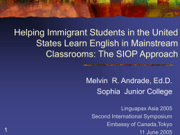Helping Immigrant Students in the United States Learn