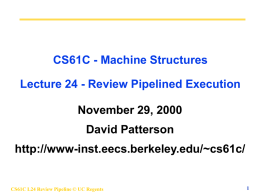 CS61C - Lecture 13