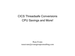 CICS - Threadsafe Plus