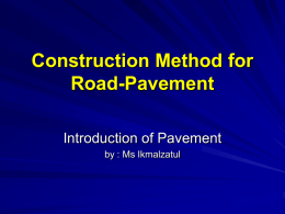Construction Method for Road