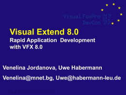 Visual Extend 8.0 - dFPUG