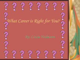 What Career is Right for You?