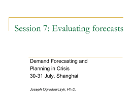 Practical Guidelines for Forecasting