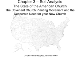 Chapter 3 – Soil Analysis The State of the American Church