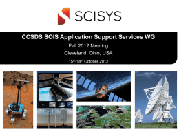 CCSDS SOIS Application Support Services WG