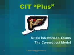 CIT – The Connecticut Model