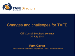 Welcome (translation) - TAFE Directors Australia