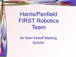 Harris/Penfield FIRST Robotics Team