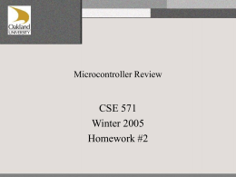 Microcontroller Review - Home