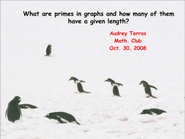 What are primes in graphs and how many of them have a