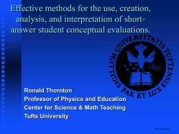 Effective methods for the use, creation, analysis, and