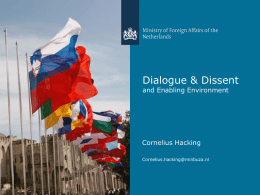 Dialogue and Dissent and Enabling Environment