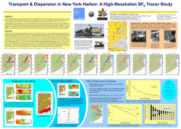Deliberate Tracer Experiments in the Hudson River and New