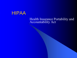 HIPAA - Clemson University