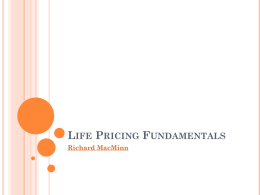 Life & Health Insurance Pricing Fundamentals
