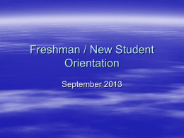 Freshman Orientation - Bath Central School District