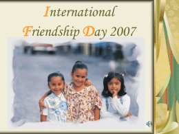 International Friendship Day 2007