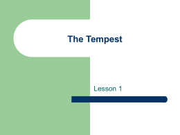 The Tempest - Wirral Learning Grid