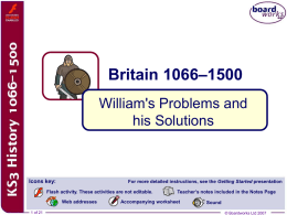 5. William's Problems and his Solutions